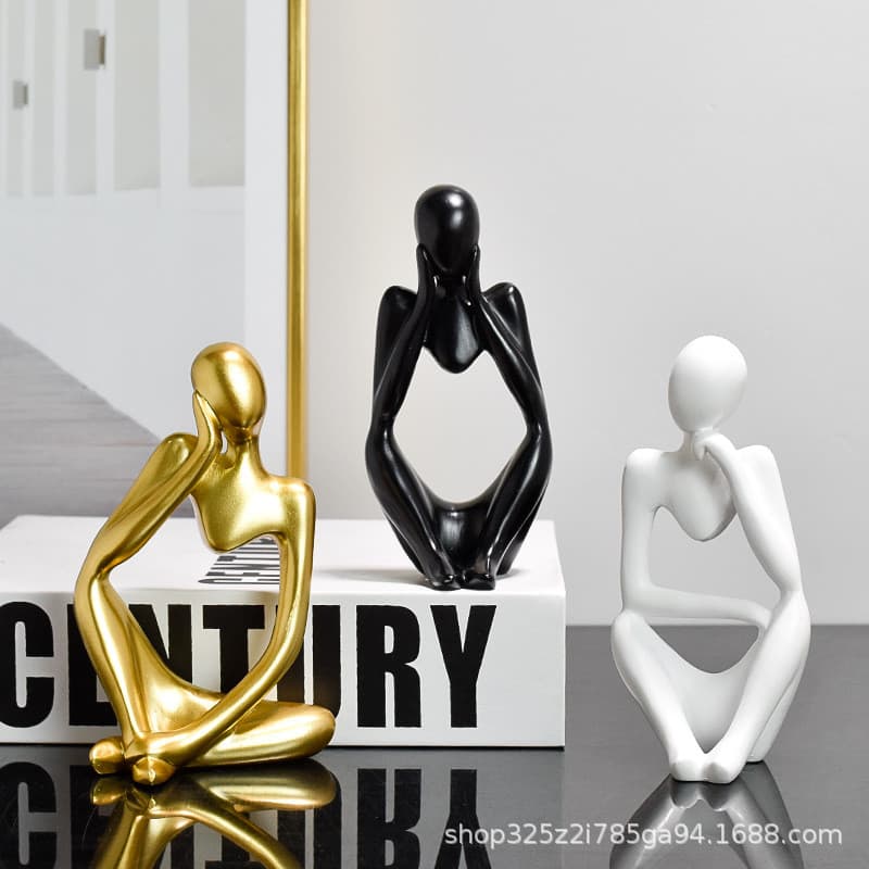 Decoração de mesa leve para sala de estar, mini artesanato de resina para entrada, ornamento criativo para decoração de