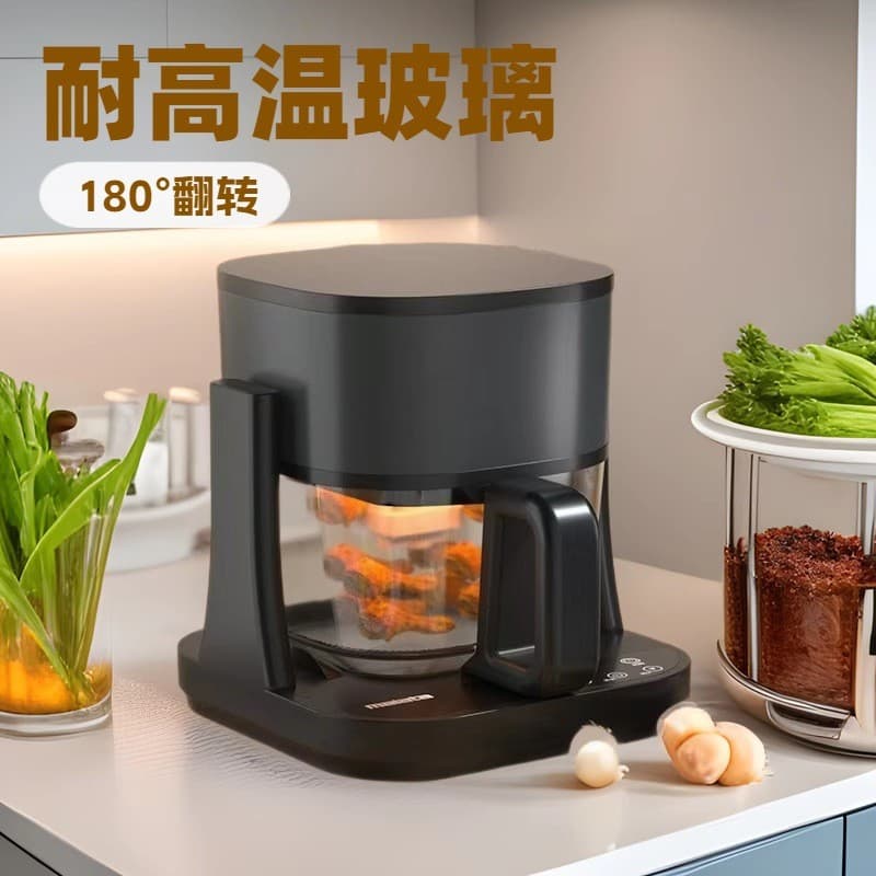 Transfronteiriço 110V padrão americano 220V padrão britânico novo estilo fritadeira de ar Visual rotação de 180 graus fr