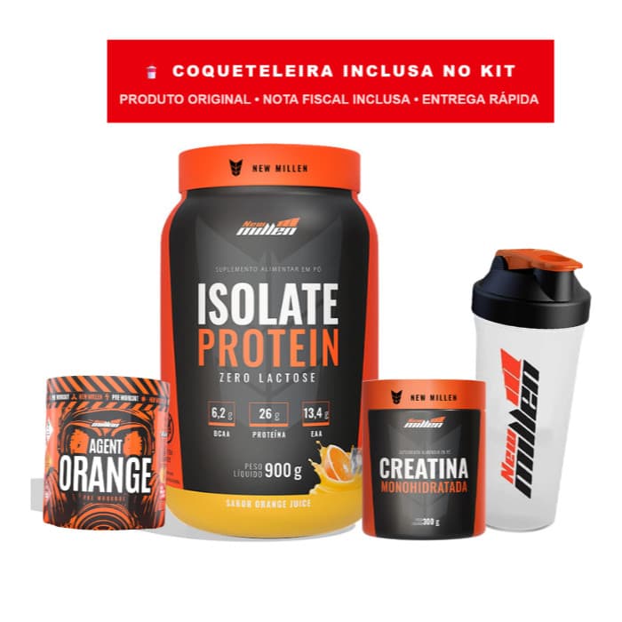 Kit New Millen Isolate Protein 900g Zero Lactose