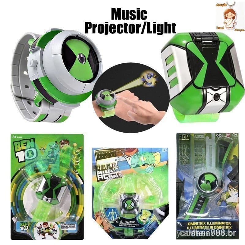 Crianças Assista Ben 10 Omnitrix Projetor 3D Relógios Ben10 Cosplay Estilo Presentes De Aniversário Para Crianças