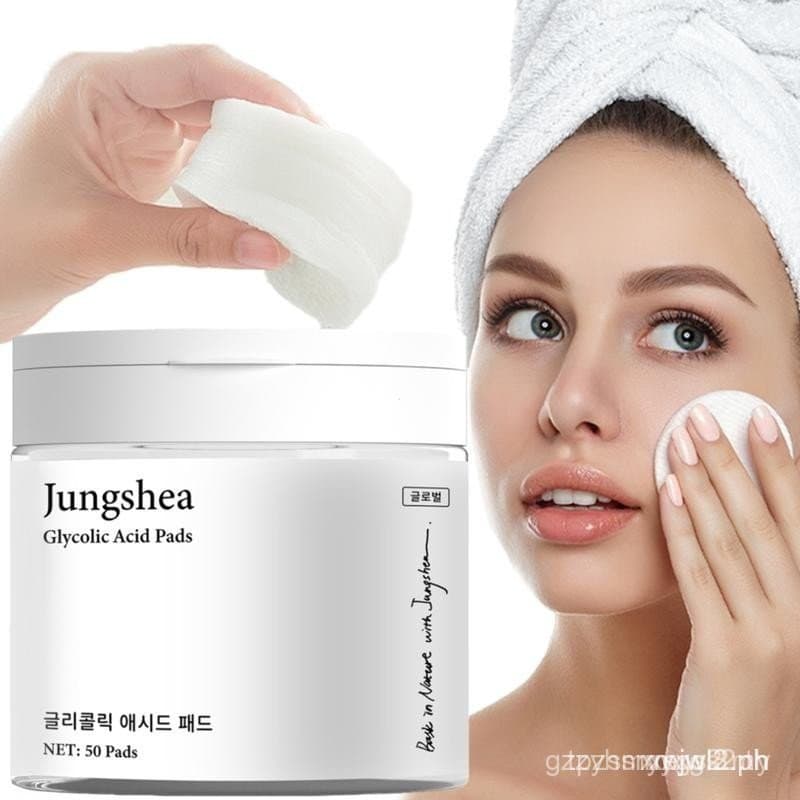 JUNGSHEA Glycolic Acid exfoliate Pads for Acne, AHA pads Blackheads & Whiteheads - Reduce Pimples & Clogged Pores - AHA