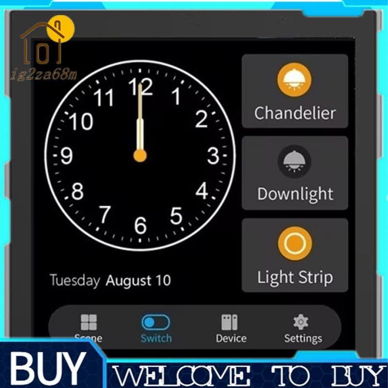 Tuya T3E Painel Interruptor Da Tela De Toque Controle Inteligente Ue Zigbee Casa Parede Push Luz