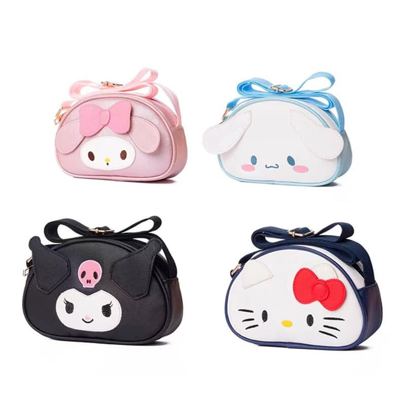 Bolsa Crossbody Fofa De Desenho Animado Kuromi Pacote Moda Versátil De Ombro Bolsas De Menina Para Mulher