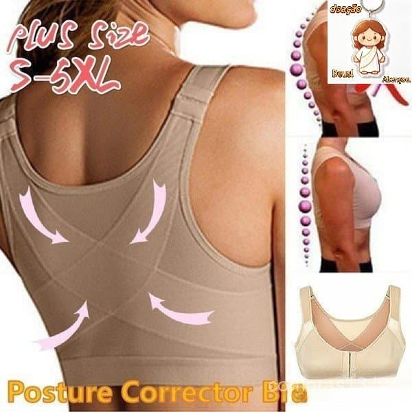 Sutiã Feminino para Correção de Postura e Prevenção de Corcunda, Suporte para Costas e Levantamento, Sustentação Anticho