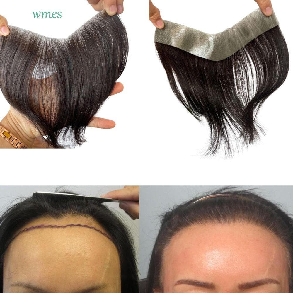 WMES1 Peruca Frontal Para Homens , Remendo De Cabelo Humano Natural Sem Costura De Linha Fina Invisível , De Substituiçã