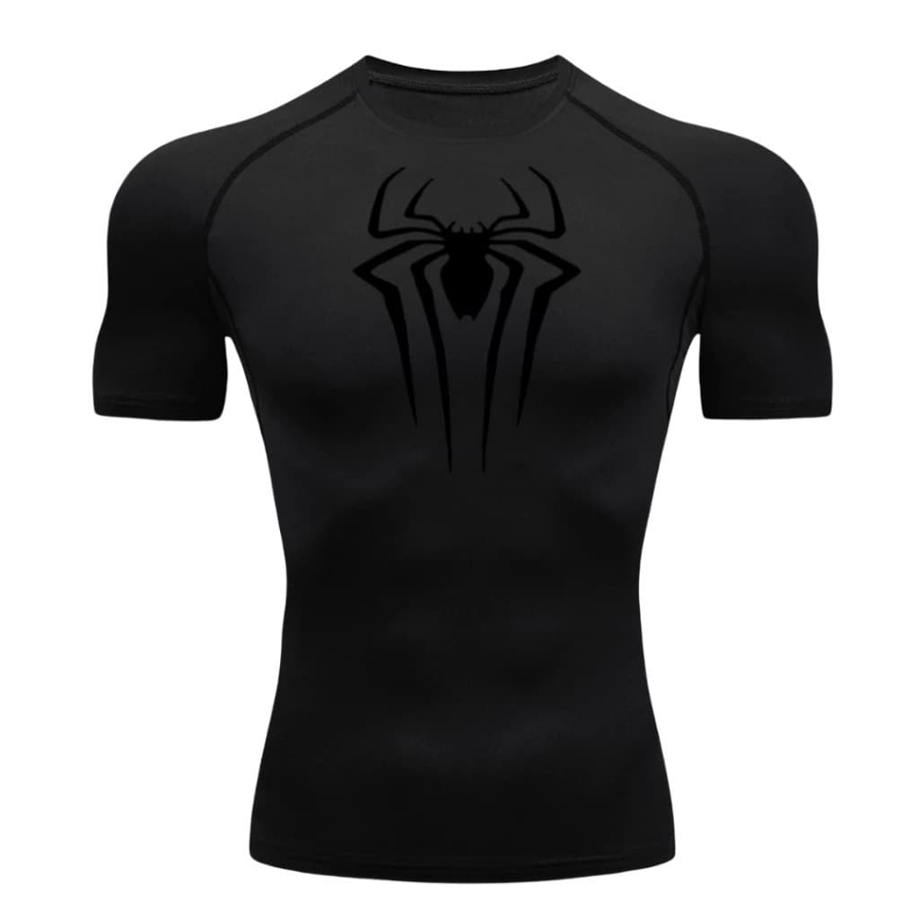 Camisa De Algodão Unisex do Homem-Aranha Rash Guard Manga Curta