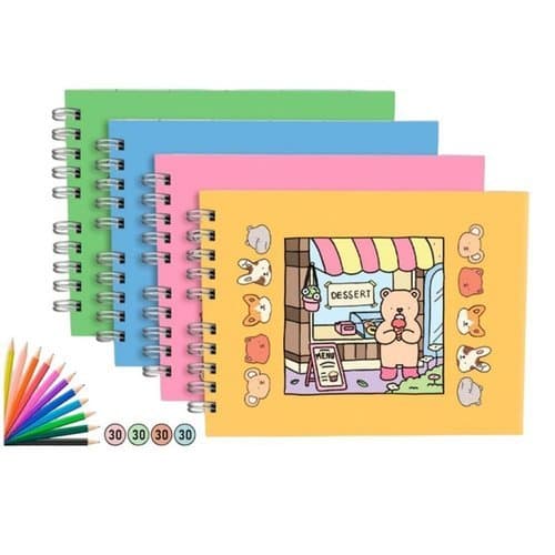 Livro Colorir Infantil Criativo 50 Folhas Sortidas Artistas Crianças