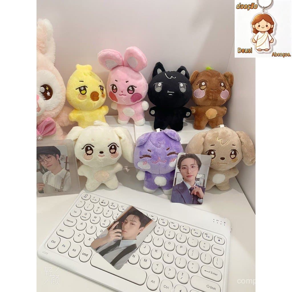 Chaveiro Kpop ATEEZ Flash Keychain ANITEEZ San Doll Charme