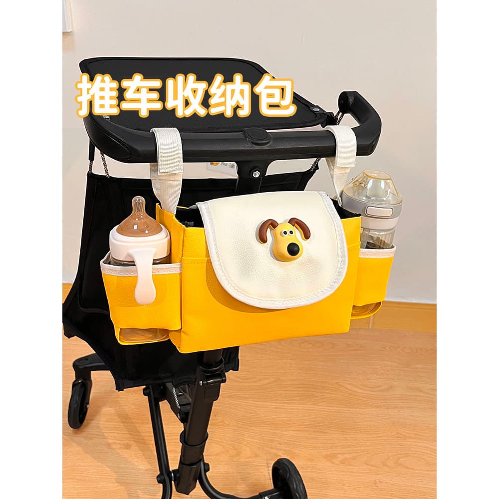 Carrinho de bebê saco de armazenamento bonito dos desenhos animados multifuncional carrinho de bebê saco de armazenament