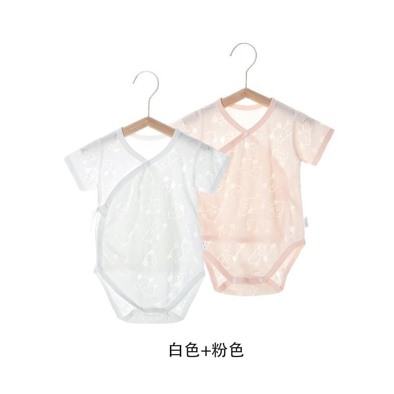Bebê recém-nascido verão roupas de bebê estilo fino roupas de bebê triângulo macacão proteção da barriga pijamas macacão