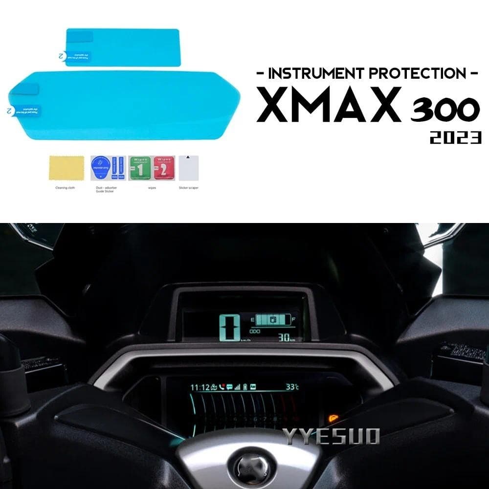 XMAX300 Acessórios Protetor De Tela Do Painel Da Motocicleta TPU Instrumento Filme Para Yamaha XMAX 300 X MAX X-2023 Ret