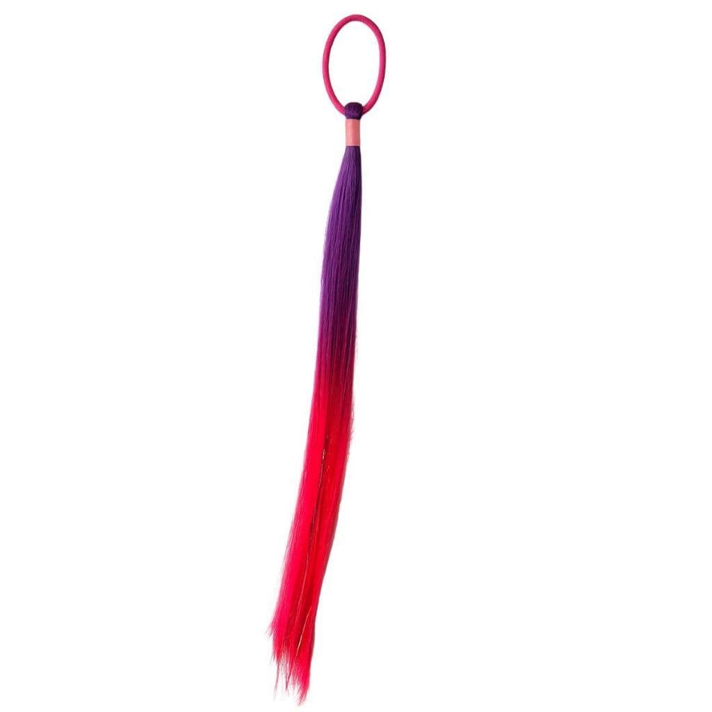 Rabo Fios Cabelo Multicoloridos Holográficos Sintéticos Brilhosos Penteados Decoração