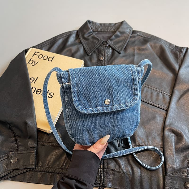 Bolsa Transversal | Grande Capacidade Vintage | Bolsa Transversal de Jeans