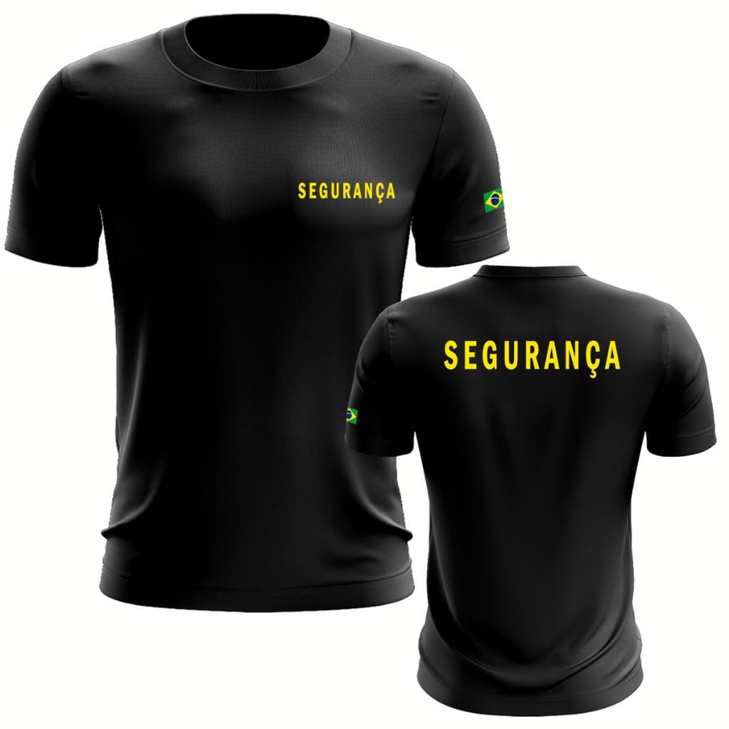 Camiseta Profissional para Segurança – Fardamento Unissex Confortável e Resistente
