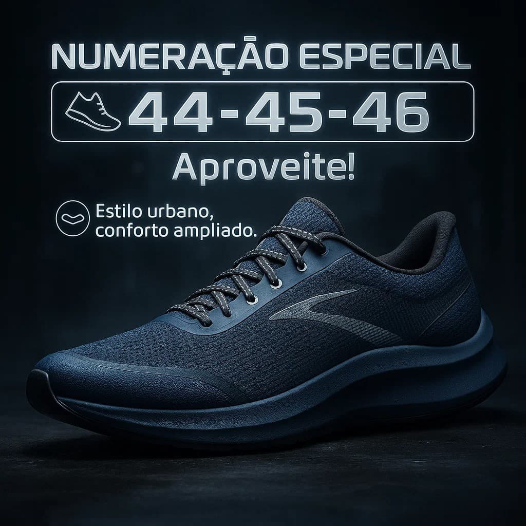 Tênis Masculino Grande 44 - 45 - 46 Casual Esportivo Pronta Entrega - Super Confo