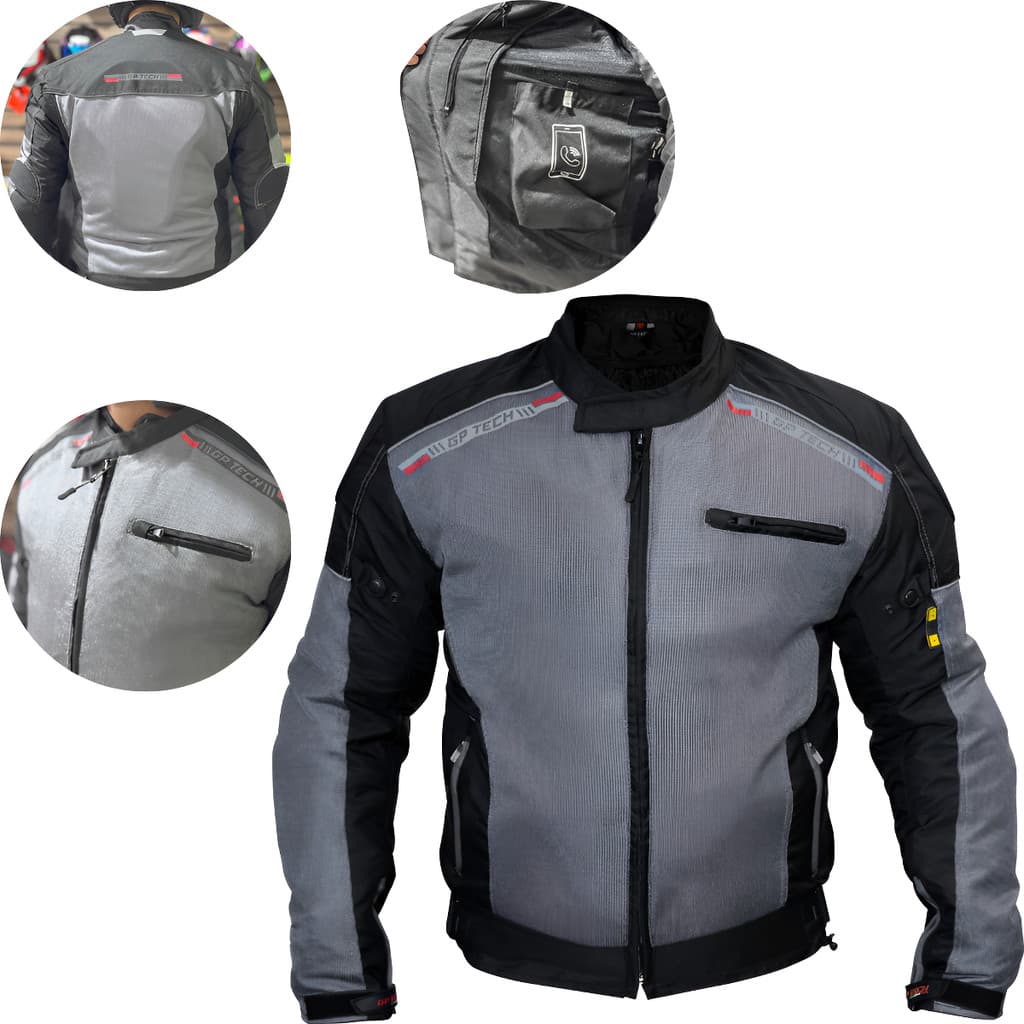 Jaqueta De Motociclista Summer 3 Ventilada Proteção Gp Tech