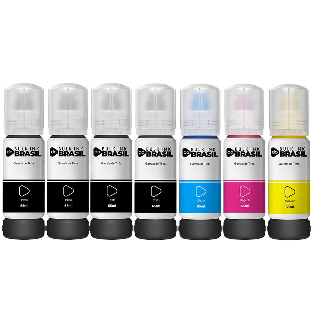 Kit 07 Tintas Compatível Para Impressoras L5190, L3250