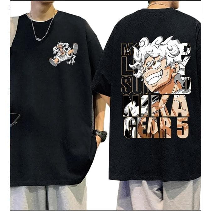 Camisa Camiseta Oversized Anime Figure Com Estampa Demon Slayer One Boneco Nezuko Kimetsu Tanjiro Kaisen Action Cosplay