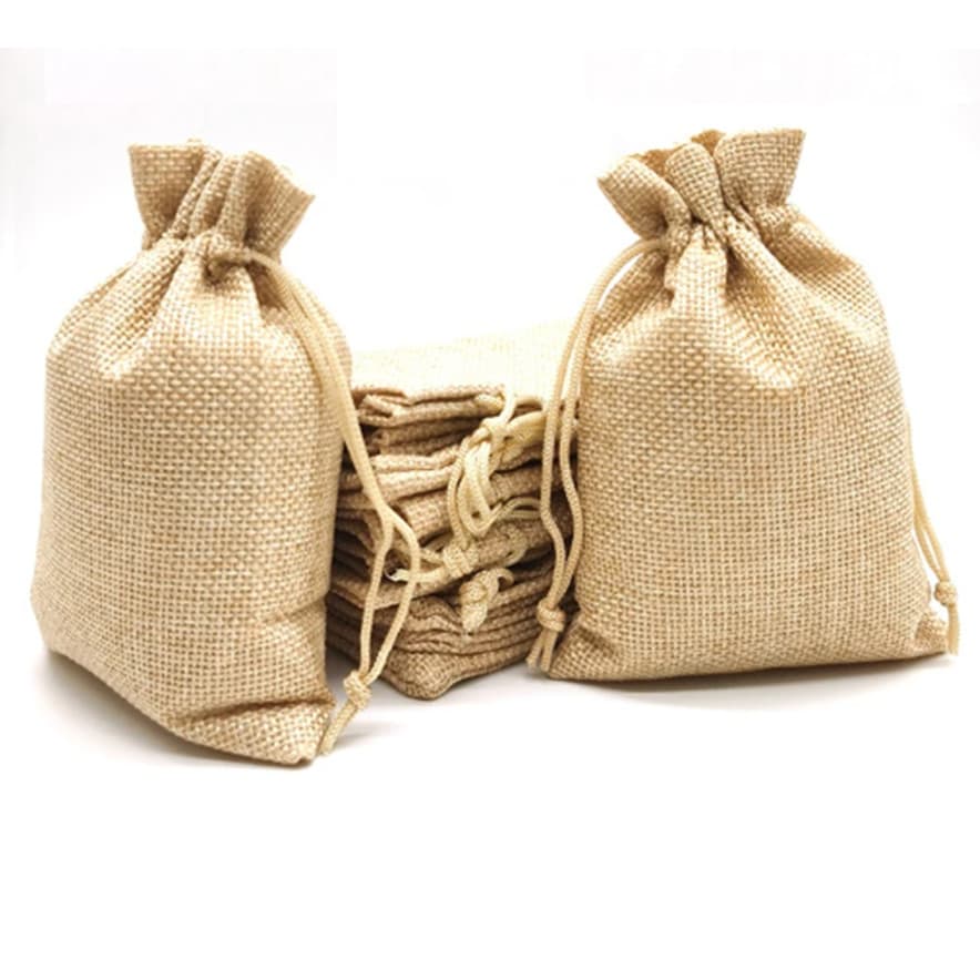 Kit 100 saco Rami Juta Tule 10x15 cm Lembrancinha Artesanato