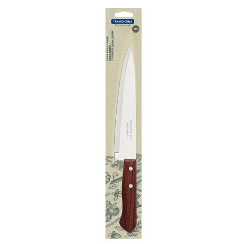 Faca Peixeira e Cozinha Tramontina Dynamic com Lâmina de Aço Inox e Cabo de Madeira Natural 8"