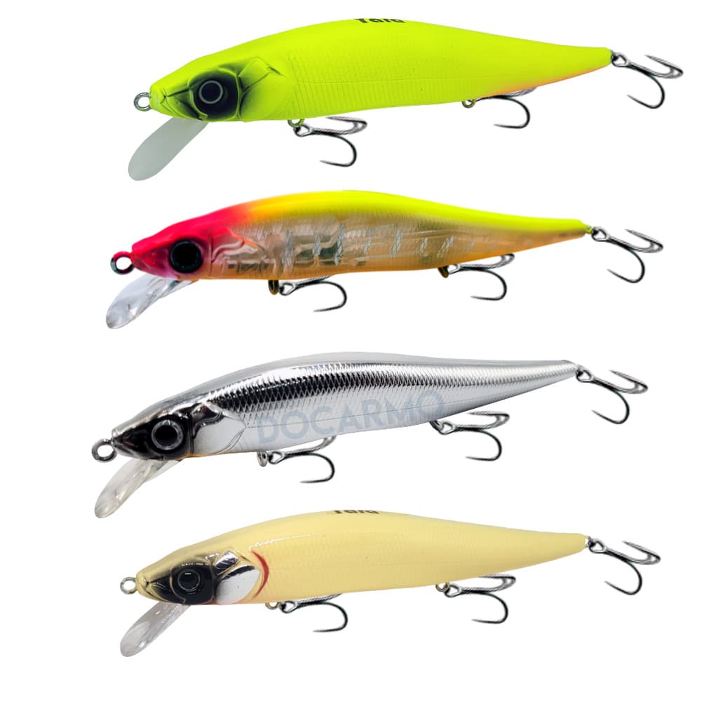 Kit 4 Unidades Isca Artificial Meia Água Máquina 9,5cm 10.5g Yara Isca Pegar Tucunaré de Fundo