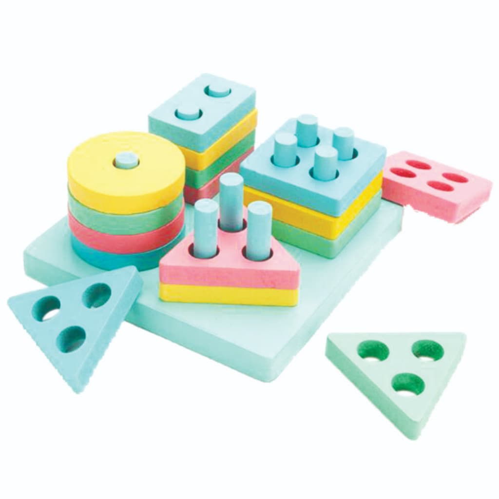 Brinquedo de Encaixe Formas Educativo 17 peças