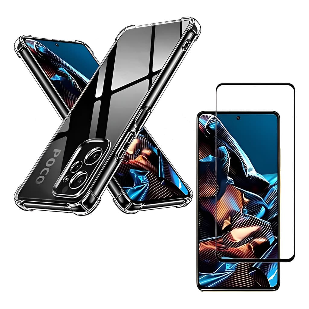 Capa Case Anti Impacto + Película 3d-poco X5 Pro - Tela 6.67