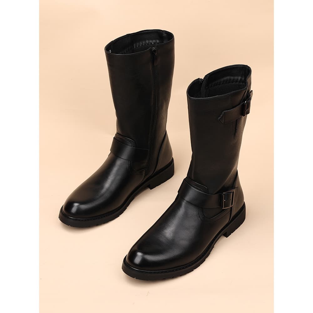 Martin botas masculinas preto alto ocidental botas de Cowboy desempenho de palco botas de couro cavaleiro botas de motoc