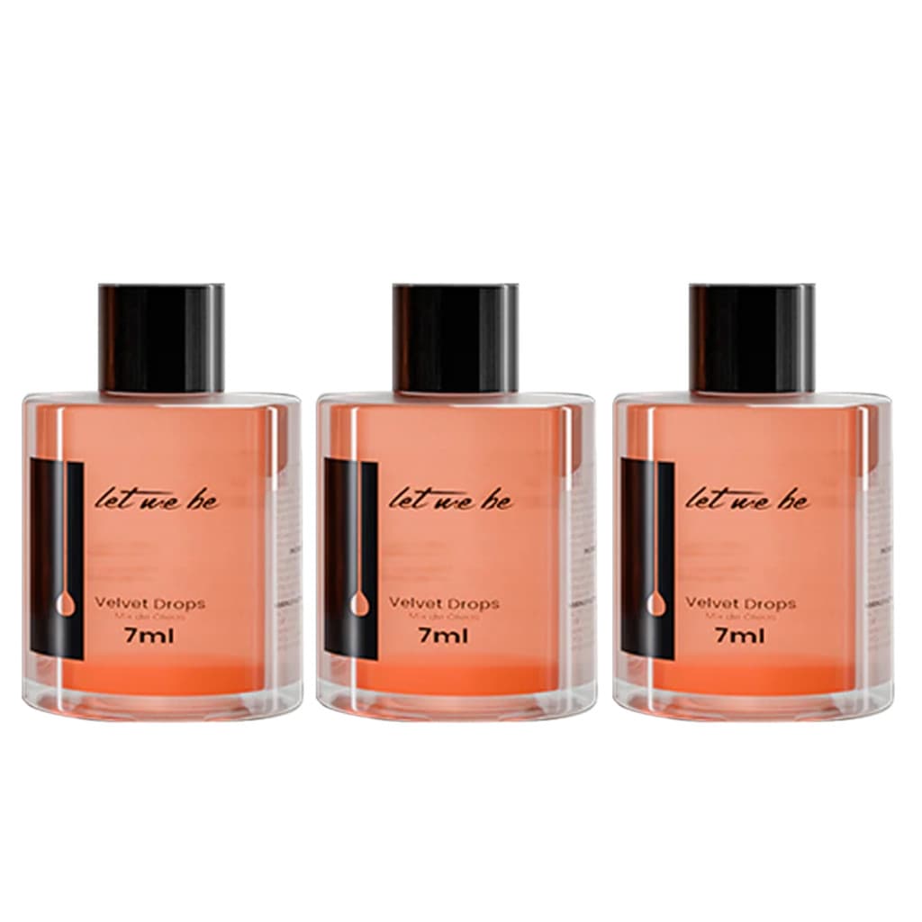 KIT 3 OLEO REPARADOR BRILHO E SEDOSIDADE VELVET DROPS  7ML LET ME BE