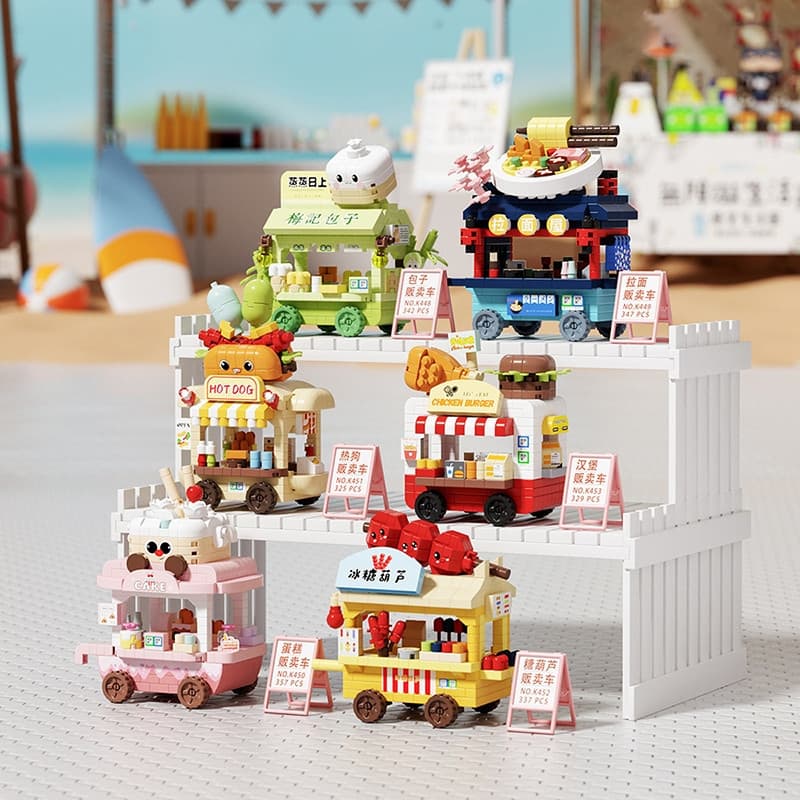 Venda De Blocos De Construção De Vista De Rua Para Carro , Montagem De Brinquedos , Partículas , Meninos E Meninas , Pre