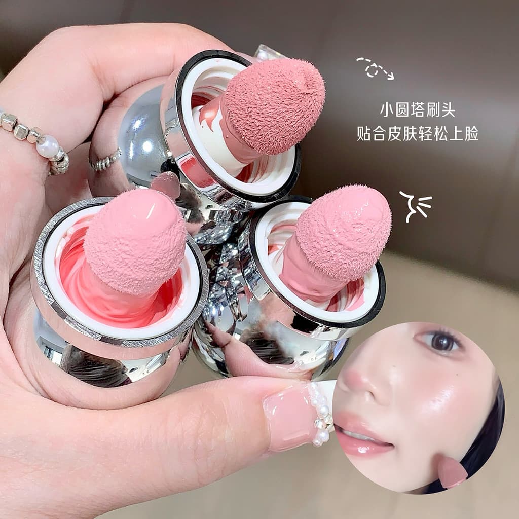 DR.UNYAK Blush Líquido com Efeito de Névoa, Puro e Atraente, Alta Pigmentação, Iluminador, Longa Duração, À Prova d'Água