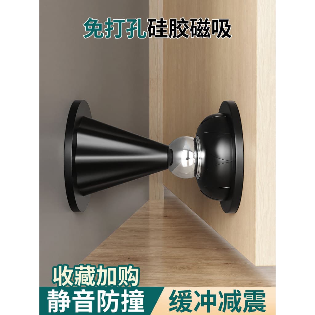 Sucção magnética de Silicone sem perfuração atrás da porta Amortecimento anticolisão silencioso com absorção de choque à