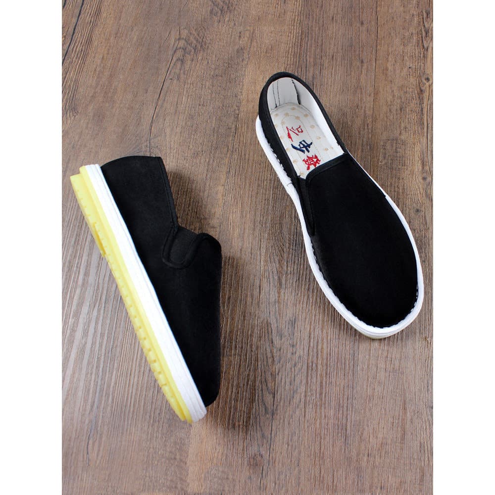 Velho pequim sapatos de pano masculino respirável desodorante Xishan artesanal engrossado Melaleuca sola verão masculino