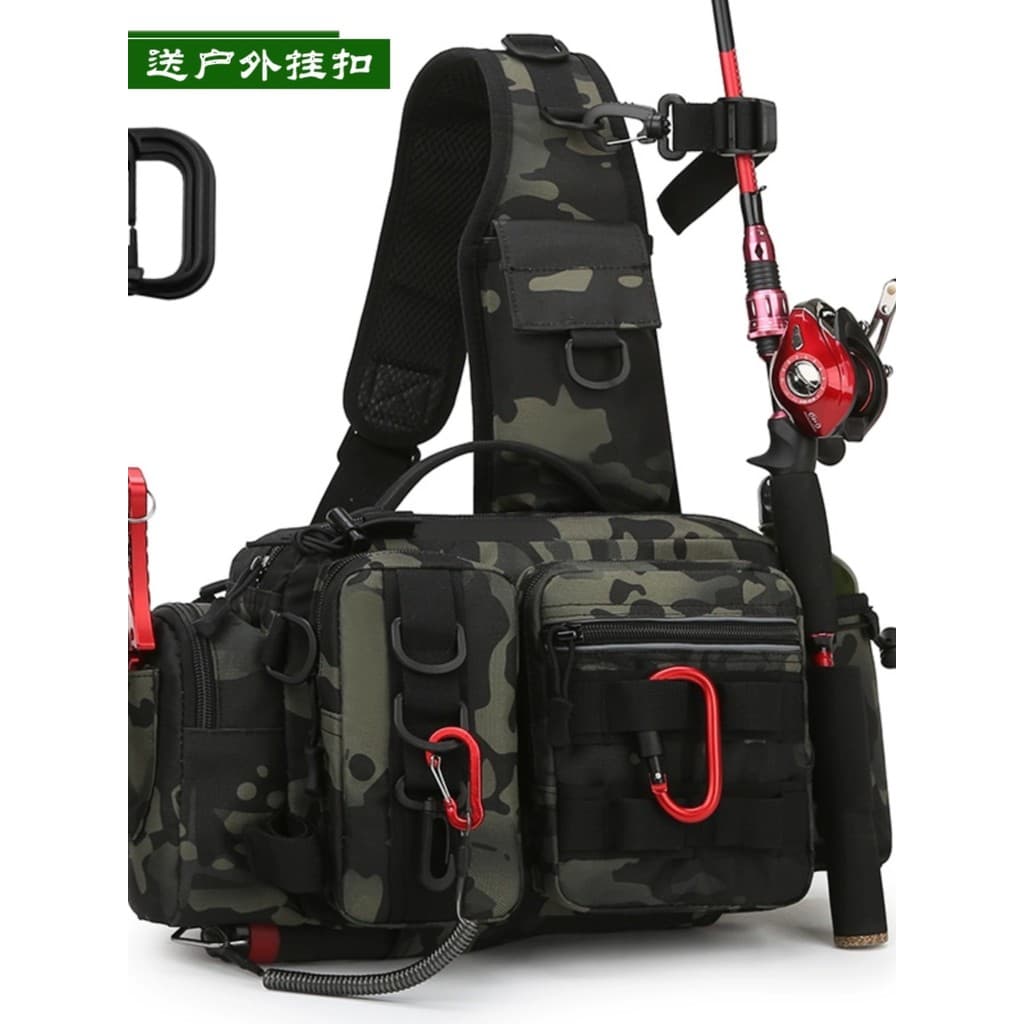 Genuíno High-End à prova dwaterproof água isca saco de cintura multifuncional ao ar livre ombro mensageiro saco de engre
