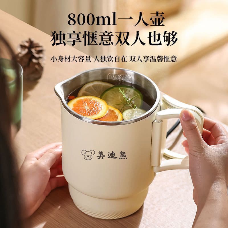 110V padrão americano Mini garrafa de água dobrável americano negócios viagem garrafa de água elétrica 304 aço inoxidáve