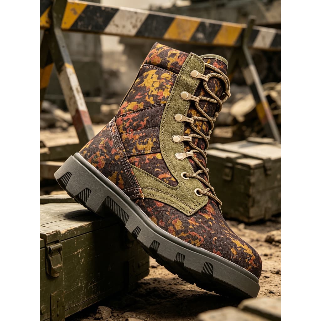 Verão respirável estilo ferramentas camuflagem Martin botas masculinas de alta qualidade ao ar livre botas de deserto re