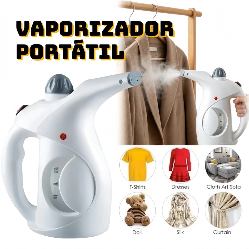 Passadeira À Vapor De Roupas Vaporizador Compacto Voltagem 110V 300ml Elimina Ácaros Odores De Roupa