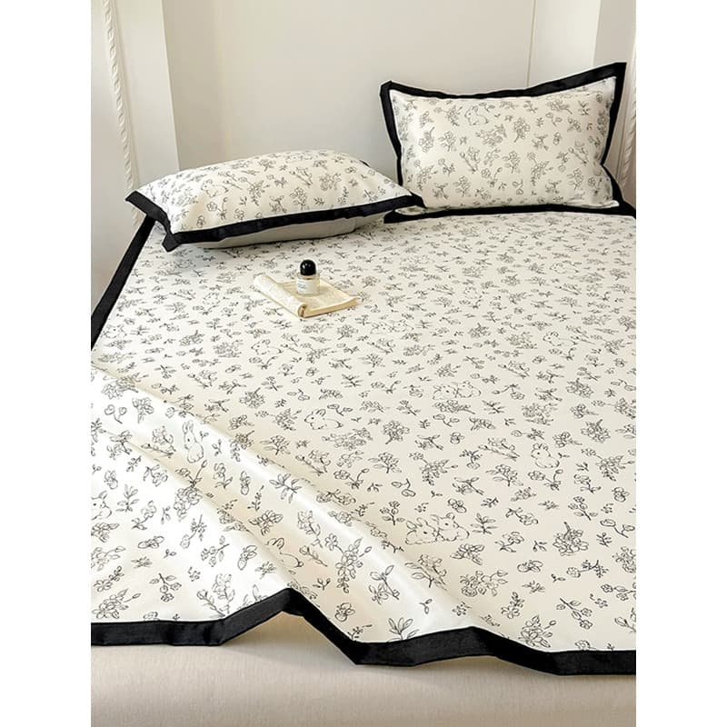 Menina ins Hepburn estilo Pastoral coelho verão macio legal tapete conjunto de três peças tapete de ar condicionado 1.5m