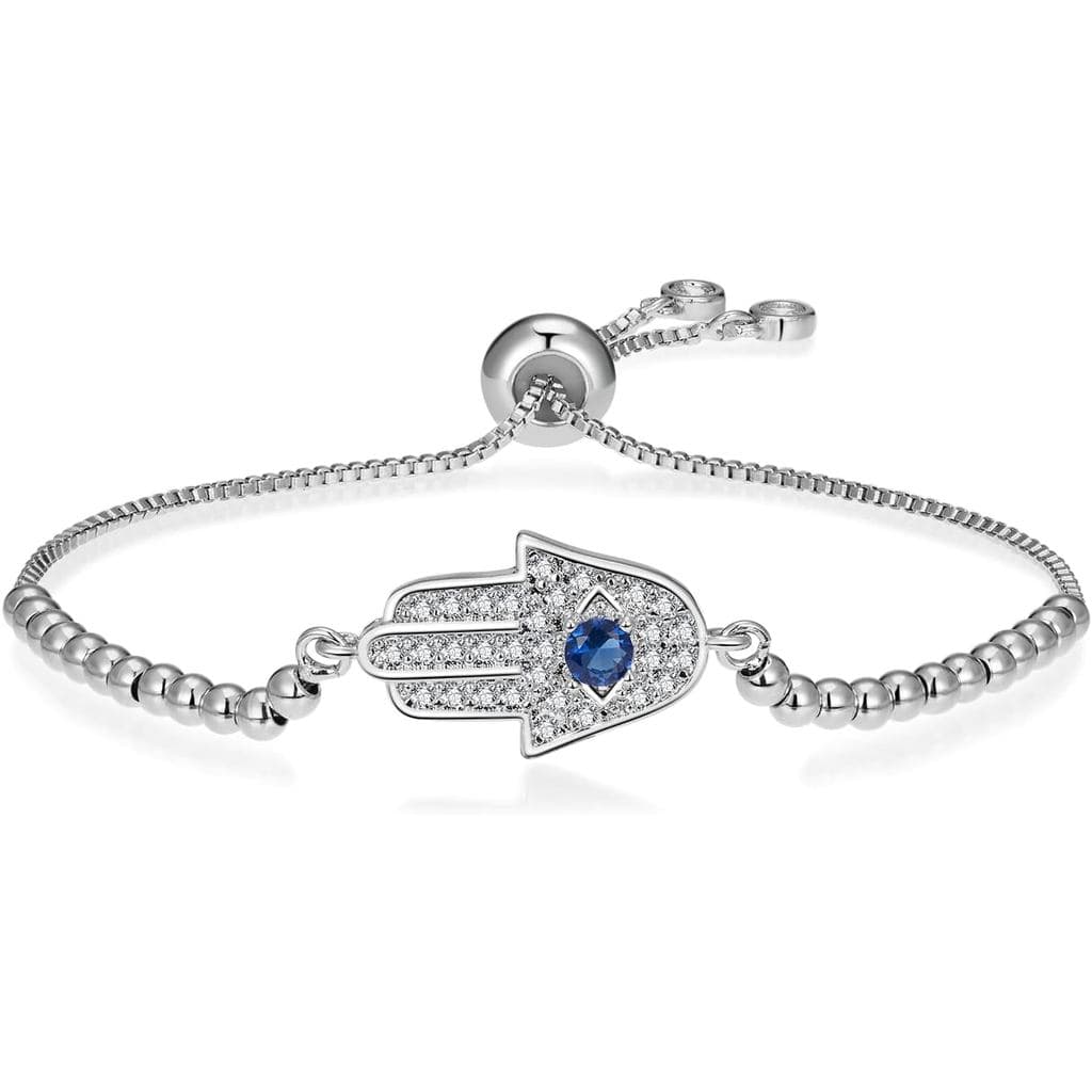 Pulseiras Olho Turco, Pulseira Hamsa - Pulseira Ajustável Banhada a Ouro 18K com Olho de Proteção, Amuleto Olho Turco Pr