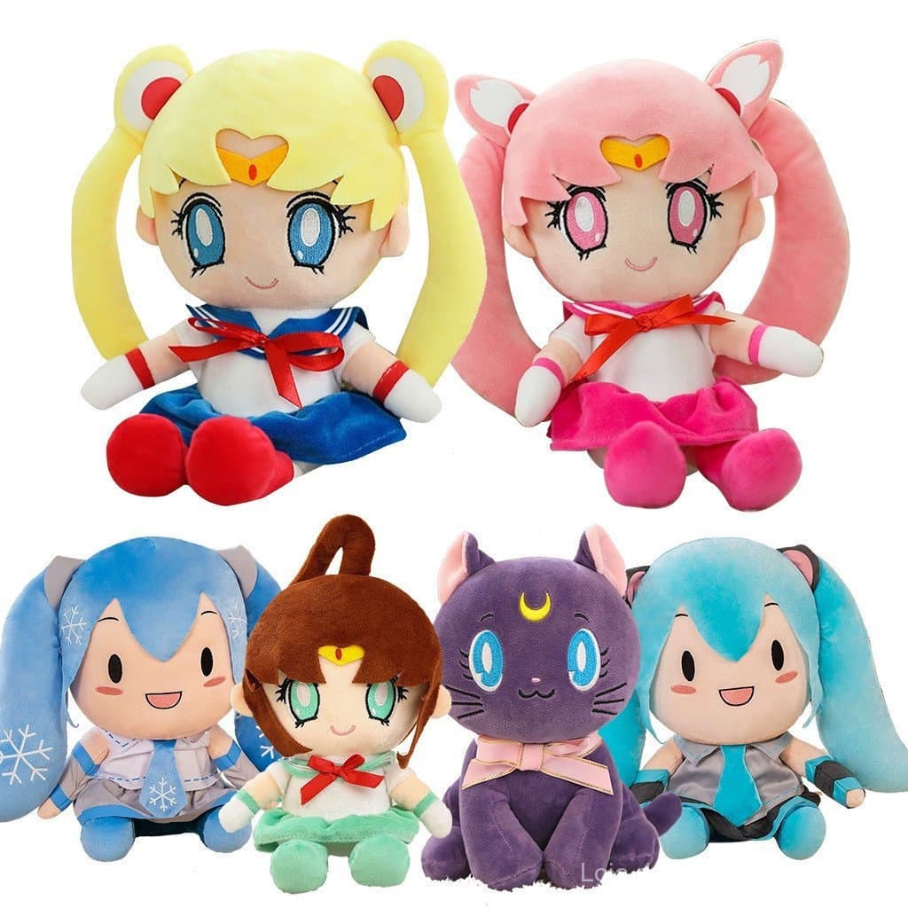 Bonecos de Pelúcia Anime Sailor Moon Jupiter, Brinquedos Hatsune Miku, Boneca Feita à Mão, Presente de Natal para 3QMB