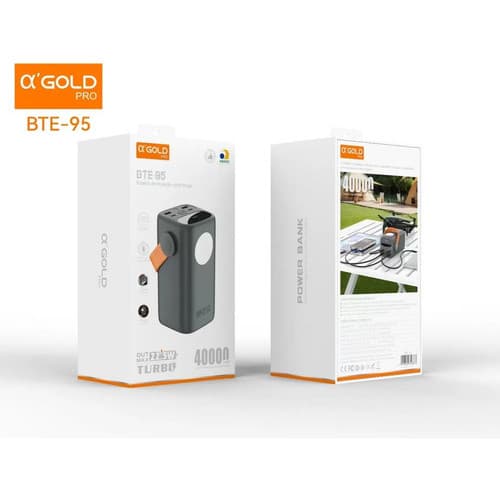 Power Bank Bateria Portátil A'gold BTE-95 40000mah Turbo Até 5 Dispositivo