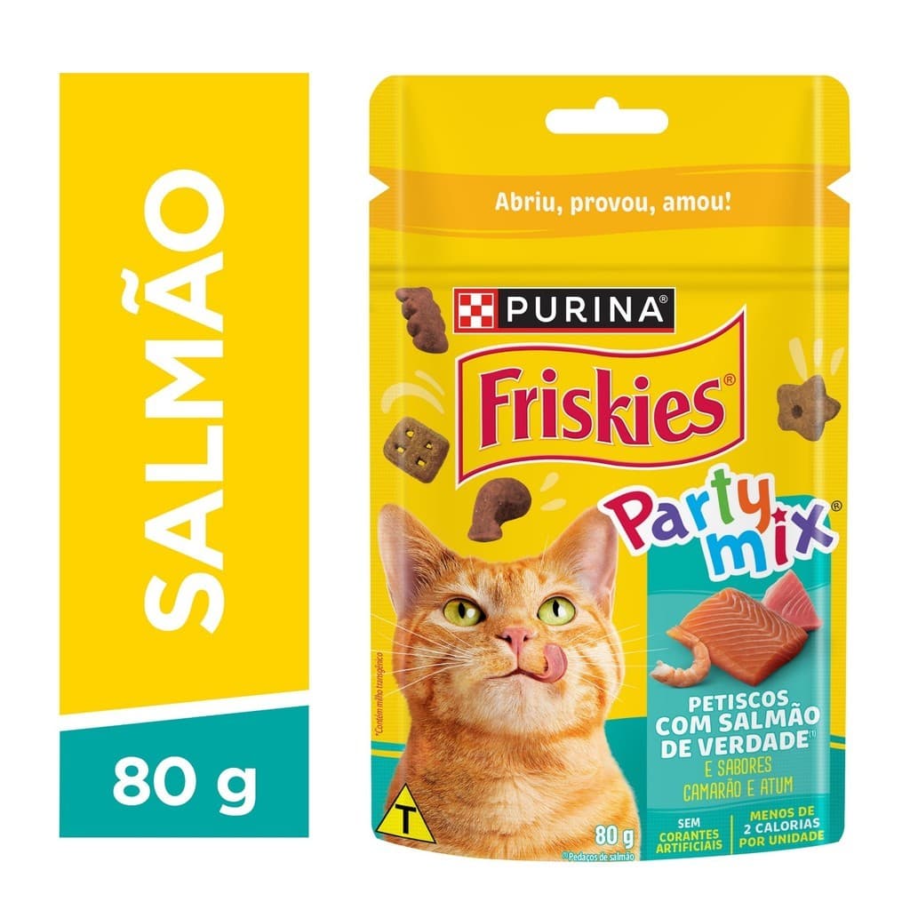 Petisco Friskies Salmão para Gatos 80 g