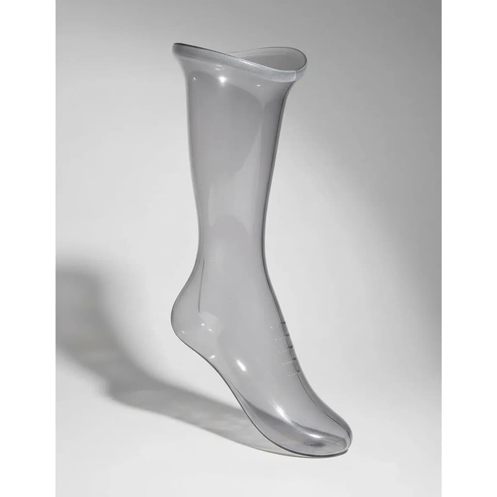 Manequim De Pé Para Meia Expositor Pvc P Transparente 10 Uni