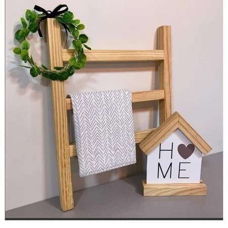 Escadinha Decorativa Suporte para Pano De Prato Decoração Cozinha