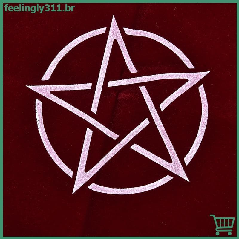 Toalha De Mesa Com Pentagrama FEELI Bolsa Tapete De Pentagramas De Pano De Altar De Veludo