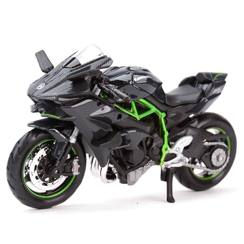 Maisto 1:18 Kawasaki H2 R Modelo Colecionável de Motocicleta Estática em Diecast USZW
