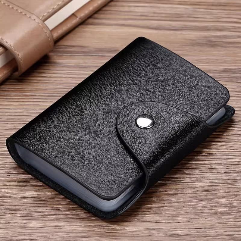 Titular do cartão de couro masculino requintado High-End Multi-Slot para cartão titular do cartão de armazenamento de do