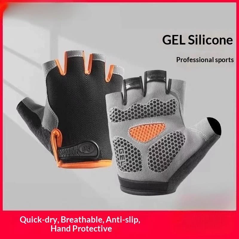 Luvas esportivas homens mulheres equipamentos de Fitness barra Horizontal antiderrapante Pull-up meio dedo equitação ant