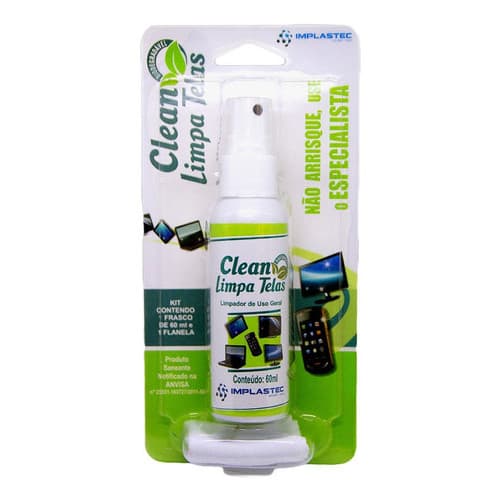 LIMPA TELAS CLEAN COM FLANELA IMPLASTEC (PALT0030CX)