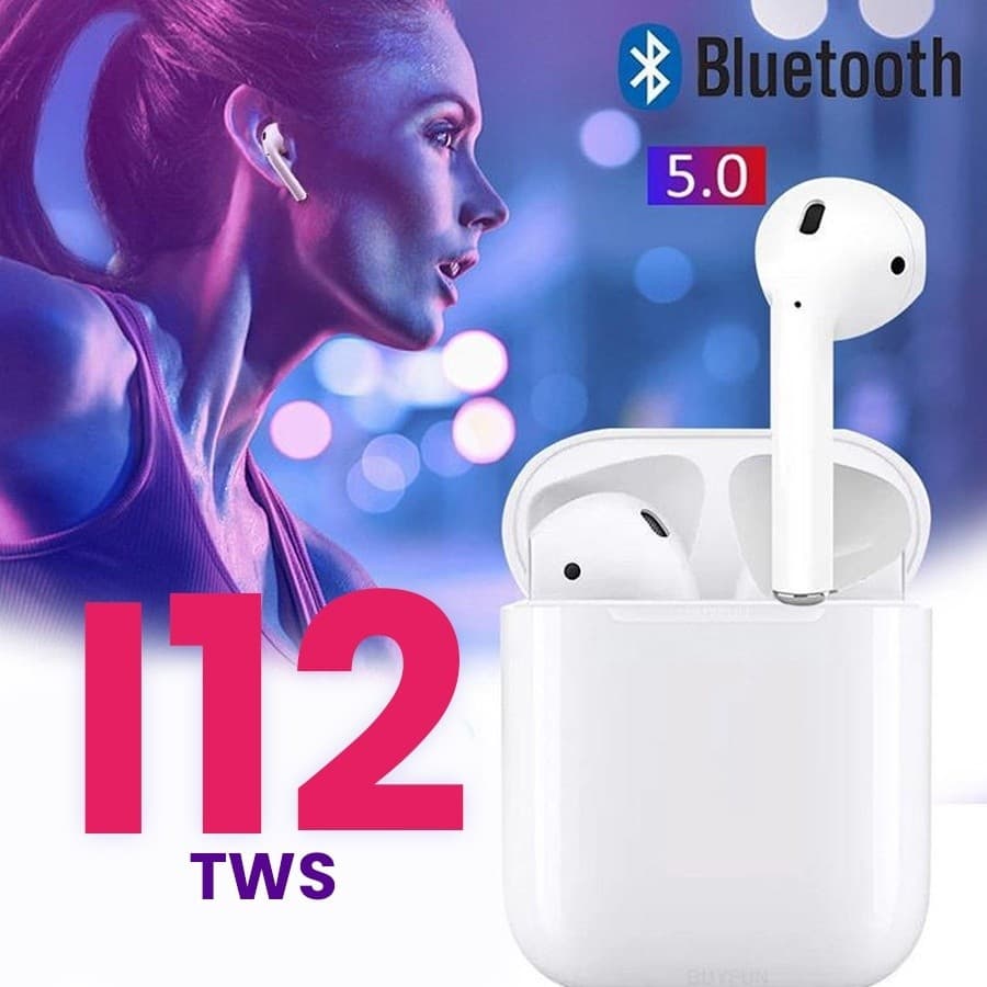 Fone de Ouvido Sem Fio i12 Tws Bluetooth Com Touch Bluetooth 5.0
